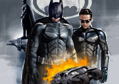 Ilustracion realista Batman